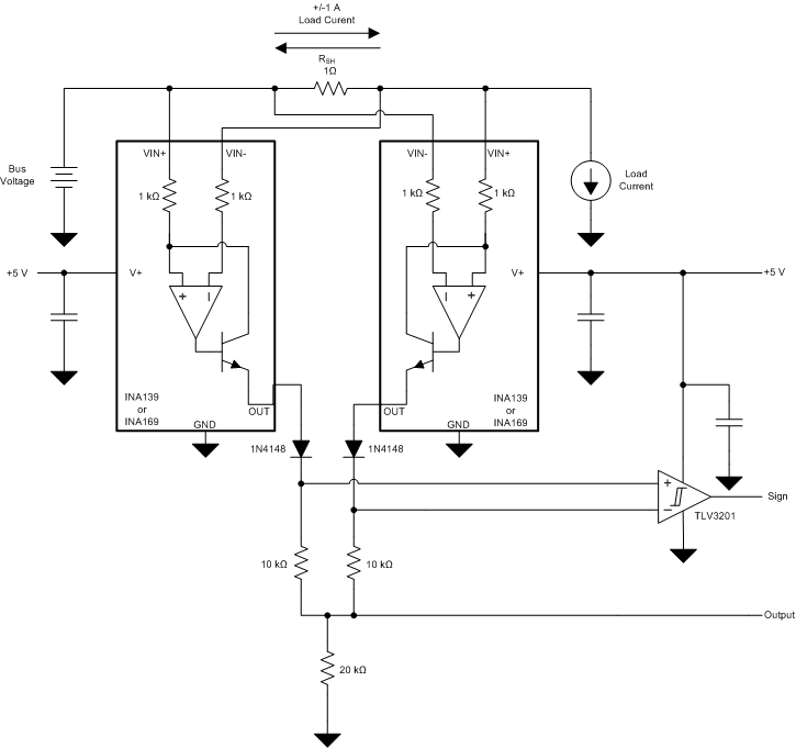 INA139 INA169 bi_directional_load_current_sbos181.gif