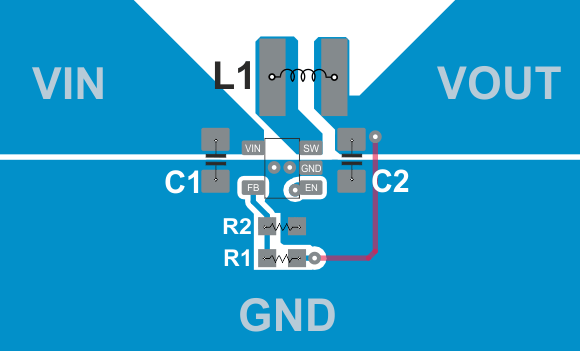 TLV62568 TLV62568P TLV62568-9_Layout_DBV.gif