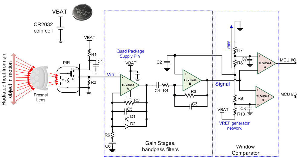 TLV8544 TLV8542 TLV8541 SNOSD29-PIR-Schematic.gif