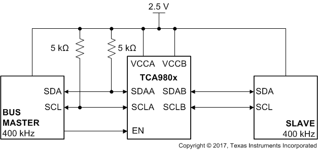 TCA9801 apps_single_buffer.gif