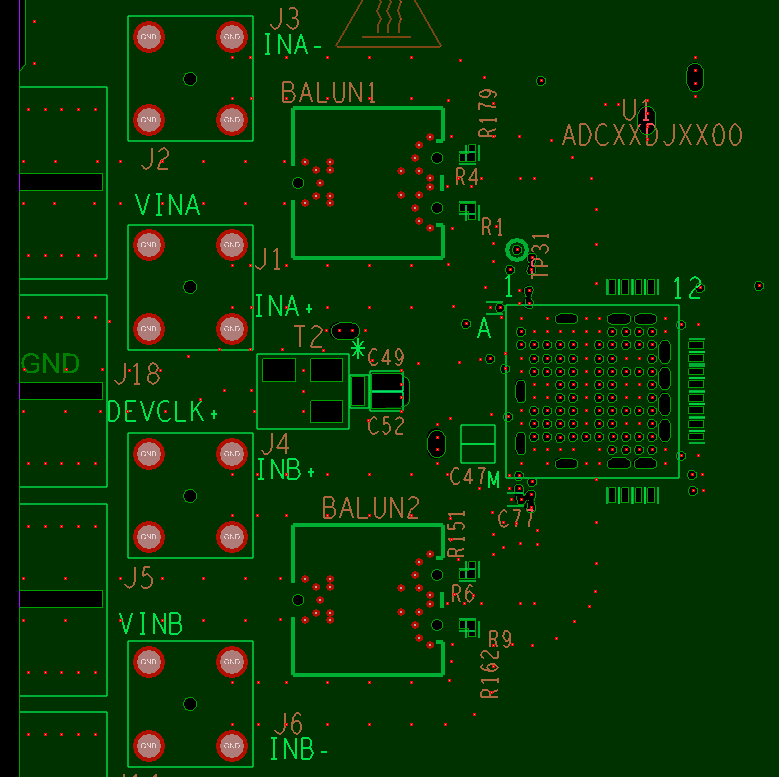 ADC12DJ3200 slvsd97_layout_example_gnd1_cutouts.png