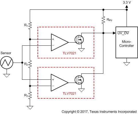 TLV7011 TLV7021 TLV7012 TLV7022 Window_Comparator.gif