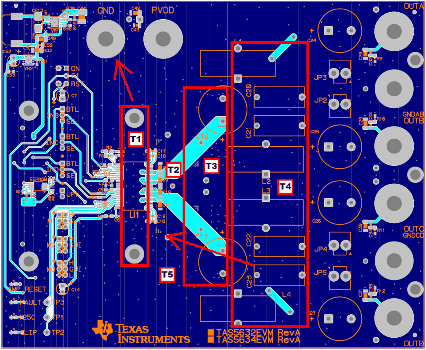 TAS5634 EVM-Top.gif