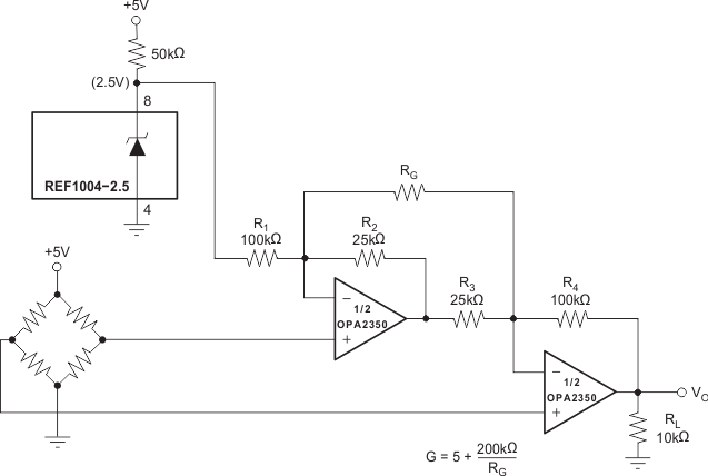 OPA350 OPA2350 OPA4350 2_opamp_instr_amp.gif