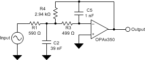 OPA350 OPA2350 OPA4350 typ_app_lpf_sbos099.gif