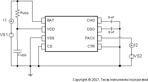 BQ2980 BQ2982 Test Circuit 1