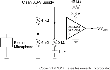 OPA363 OPA2363 OPA364 OPA2364 OPA4364 ai_mic_preamp_bos259.gif