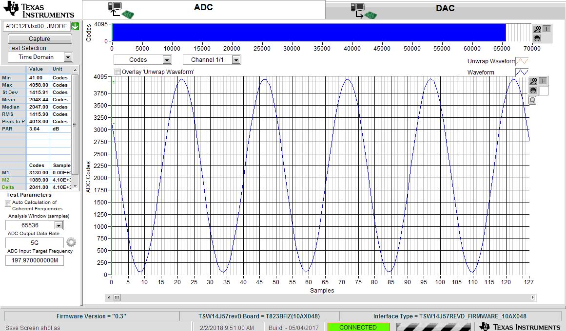 ADC12DJ2700 ADC12DJxx00_JMODE0_5GSPS_input_197.97MHz_sine.png