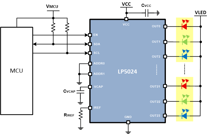 LP5018 LP5024 简化原理图