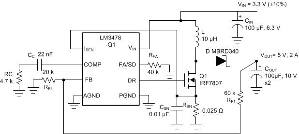 typical Boost converter for automotive, automotive boost regulator LM3478Q-Q1 10135501Q1.gif