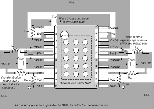 Typical Layout For DC/DC Converter LM26420 Typical_Layout_For_DCDC_Converter.gif