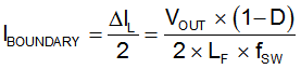 DRV8350 DRV8350R DRV8353 DRV8353R drv835x-critical-conduction-boundary-equation.gif