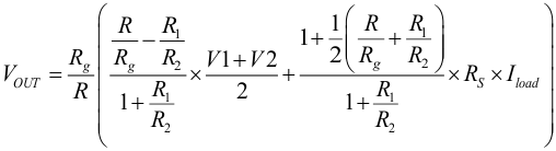 TLV2371-Q1 TLV2372-Q1 TLV2374-Q1 Equation_RS_Iload.gif