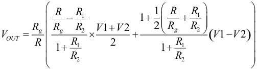 TLV2371-Q1 TLV2372-Q1 TLV2374-Q1 Equation_V1_V2.gif