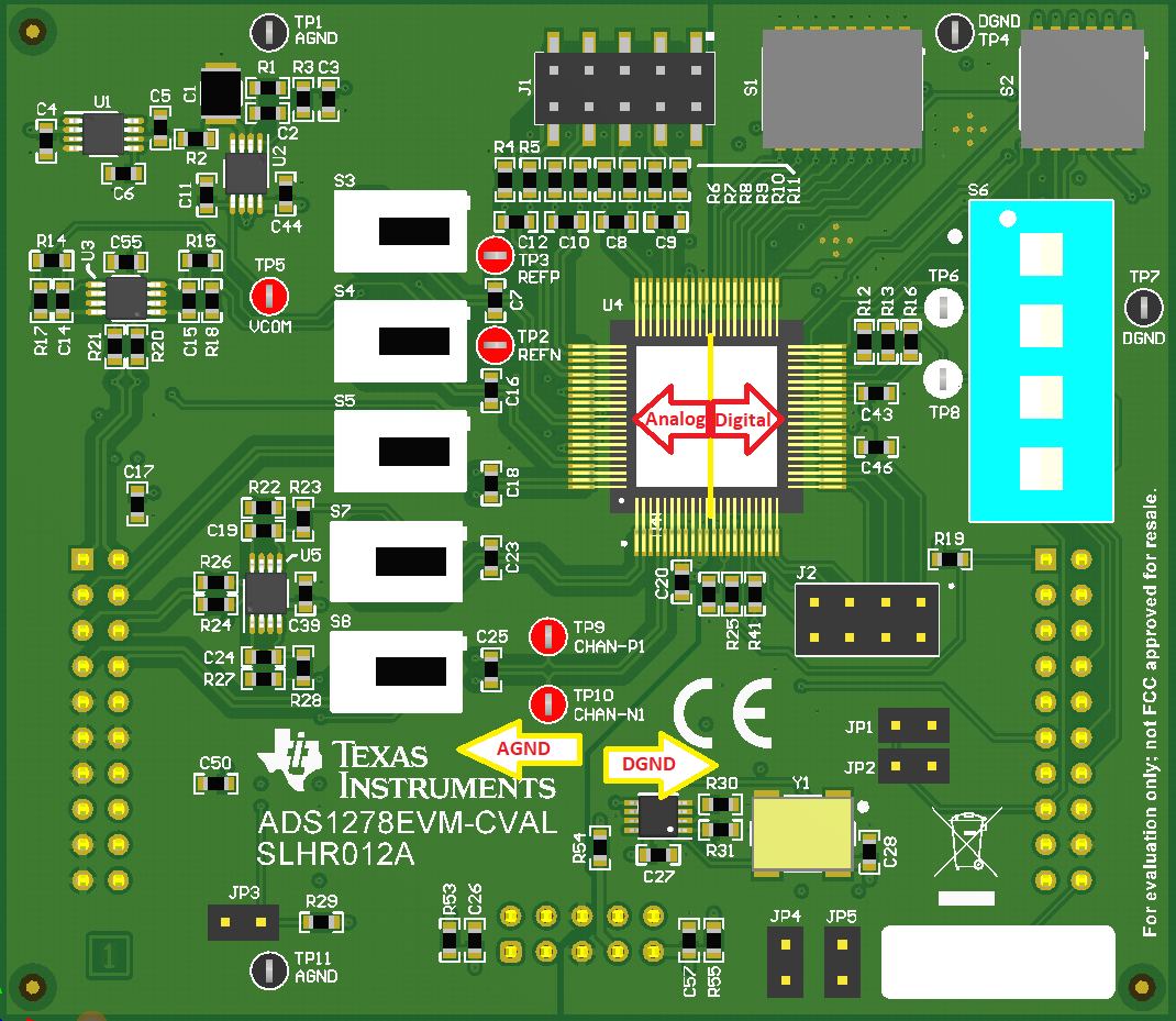 ADS1278-SP layout-example-ADS1278-SP-sbas937.png