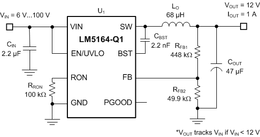 LM5164-Q1 典型应用