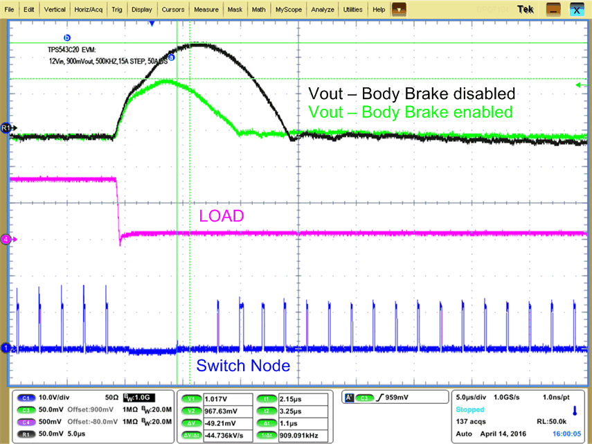 TPS543C20A overshoot_BB_disabled_enabled_slusc.gif