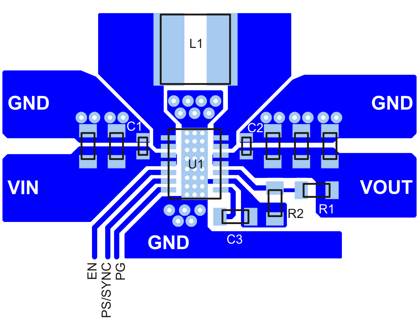 TPS63020 TPS63021 layout_lvs916.gif