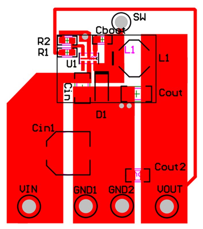 LM2840-Q1 LM2841-Q1 LM2842-Q1 layout_example_snvsac1.png