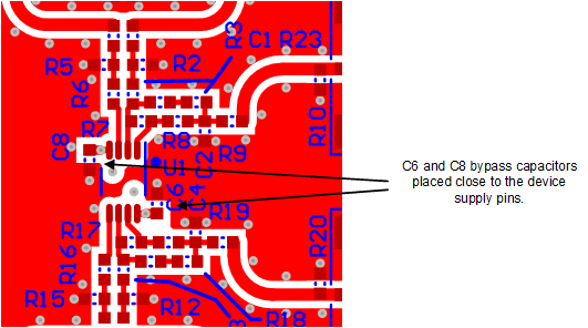 OPA2834 EVM_Layout_Top_Layer.gif