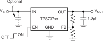 TPS737 典型应用电路