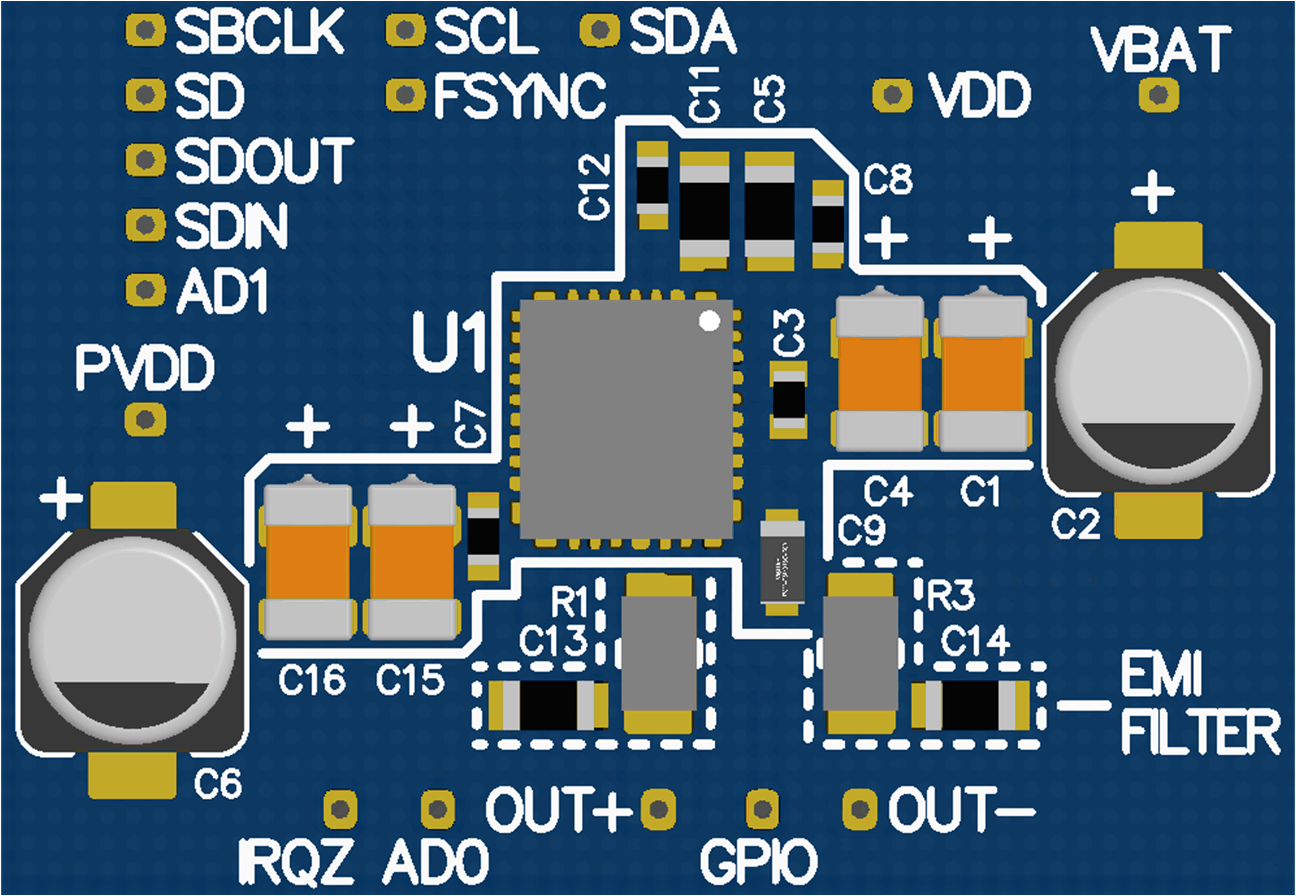 TAS2110 TAS2110_Layout_Top_Sch.gif