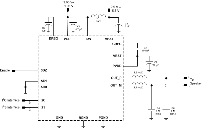 TAS2110 tas2110_apps_diagram_digital_input.gif