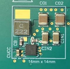 LM63635-Q1 典型设计示例 IOUT = 3.25A，ƒSW = 2200kHz