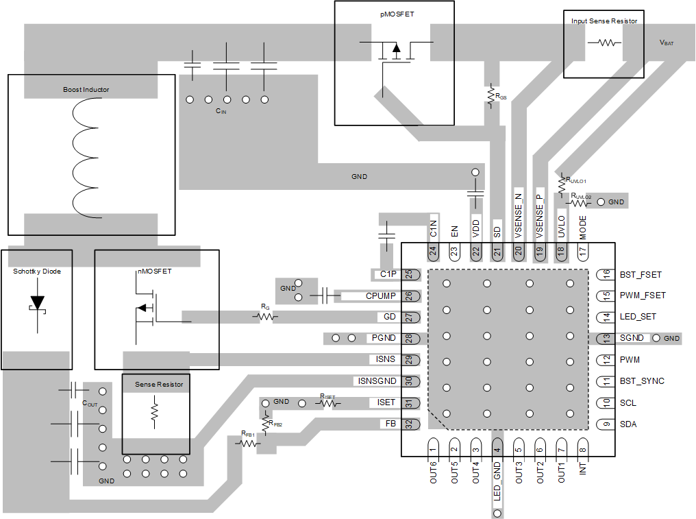 LP8866S-Q1 LP8866S-Q1 Layout Guidelines