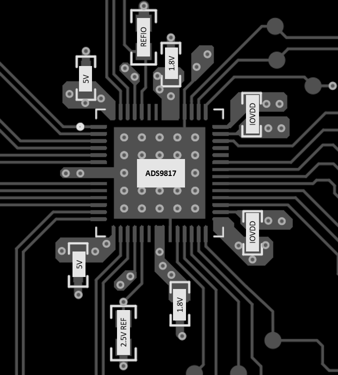ADS9815 ADS9817 示例布局