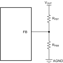 LMR43610-Q1 LMR43620-Q1 Setting Output Voltage for Adjustable Output Variant