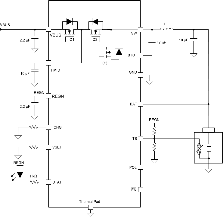 BQ25303J 简化版应用