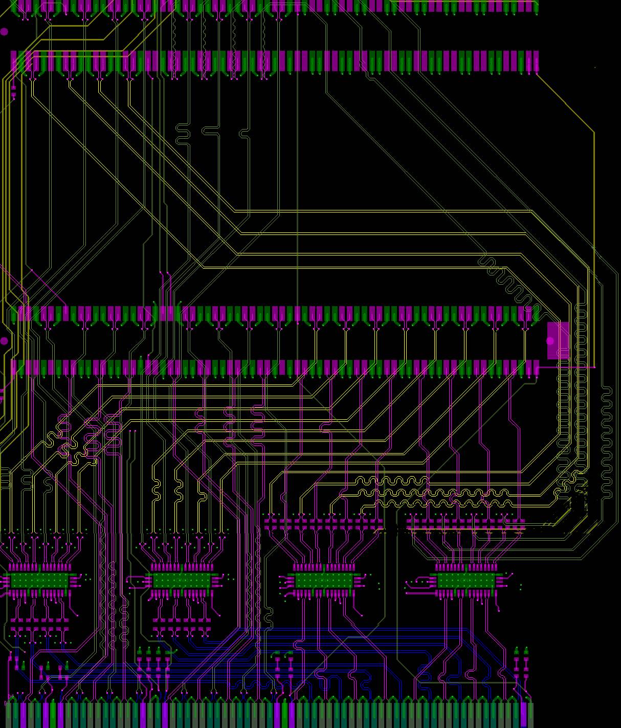 TMUXHS4412 Layout Example for PCIe Lane Muxing Application