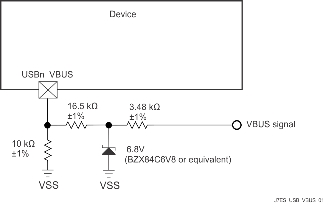 AM6442 AM6441 AM6422 AM6421 AM6412 AM6411 USB VBUS 检测分压器/钳位电路