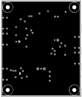 LMK6C LMK6D LMK6H LMK6P LMK6 EVM 的 PCB 布局示例 - 接地层 2