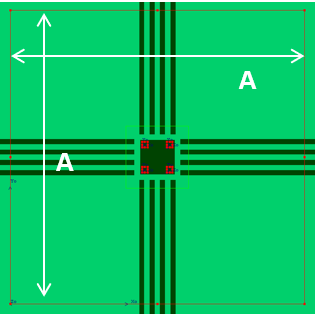 DRV8410 WQFN PCB 模型顶层