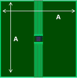 DRV8411A HTSSOP PCB 模型顶层