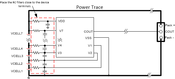 BQ77207 示例布局