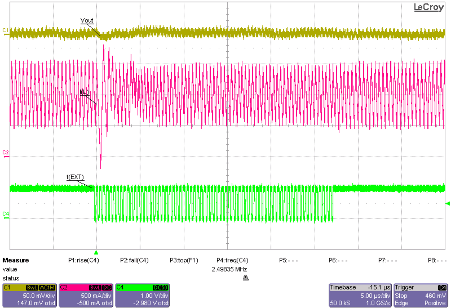 TPS62810-EP TPS62811-EP TPS62812-EP TPS62813-EP 从外部同步切换到内部固定频率