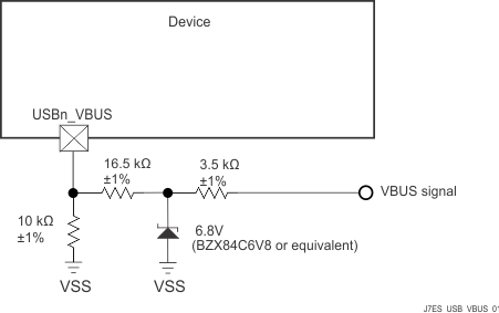 AM68A AM68 USB VBUS 检测分压器/钳位电路