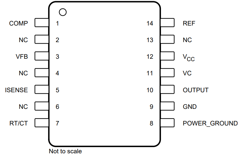 TL2842 TL2843 TL2844 TL2845   TL3842 TL3843 TL3844 TL3845 D Package14-Pin SOICTop View