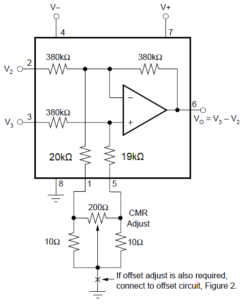 INA117 CMR Trim Circuit