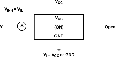 SN54LV4053A SN74LV4053A On-State Switch Leakage-Current Test Circuit