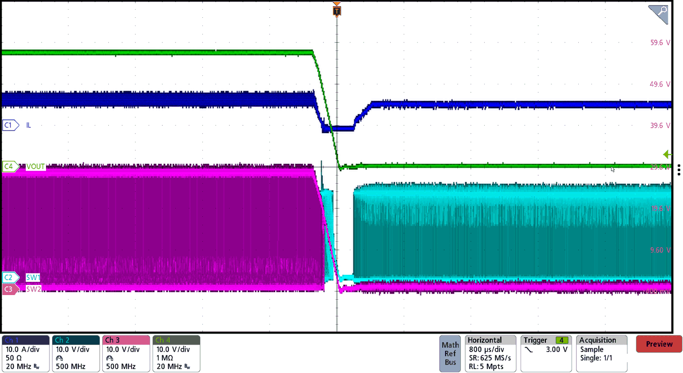 BQ25758S 输出短路响应