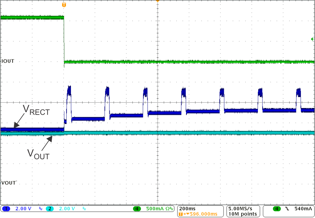 BQ51013C 1A 负载突降完整系统响应