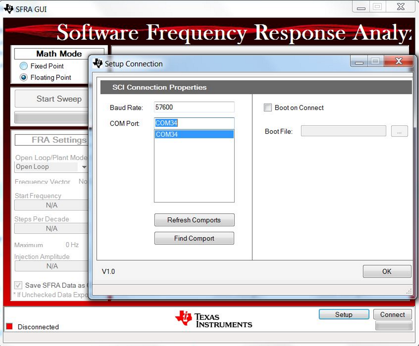 TIDM-1001 fig-41-sfra-connections-set-up-photograph.png