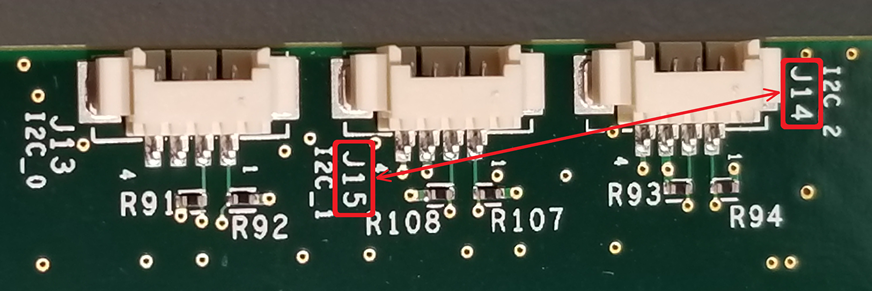 DLPC900 错误的 J14 和 J15 标签