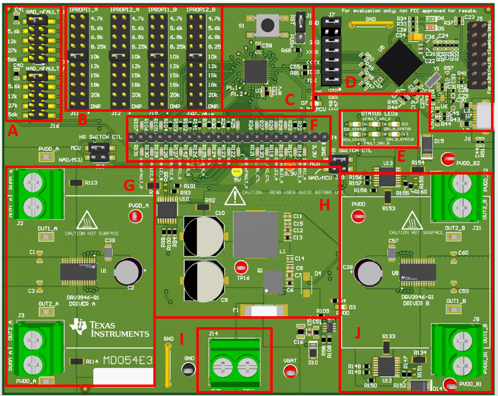 DRV3901-Q1 DRV3901-Q1EVM 硬件元件