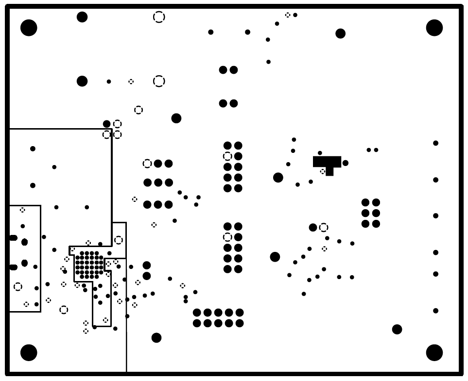 DAC80502-01EVM DAC80502-01EVM PCB 中层 2 布局（电源平面）