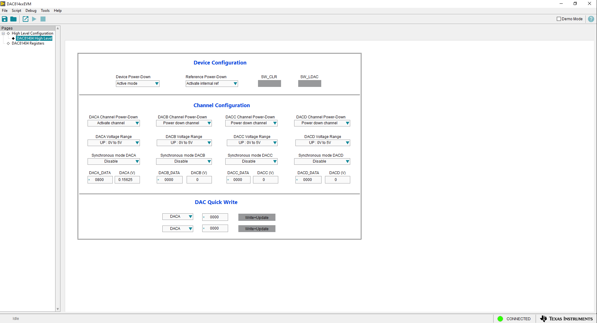 DAC81404EVM DAC81404EVM 概述页面